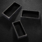 3 Pcs Graphite Ingot Mold Crucible for Melting Silver Metal