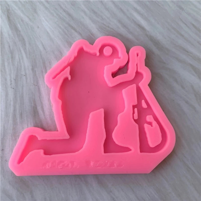 Soldier Pet Tag Flag Silicone Mold for DIY Soap Pendant