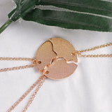 3-Piece Sun Star Moon Pendant Necklace Friendship BFF Charm Chokers