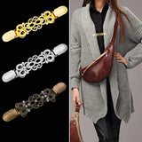 3 Retro Sweater Collar Clips, Cardigan Clip for Women, 3 Colors
