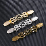 3 Retro Sweater Collar Clips, Cardigan Clip for Women, 3 Colors