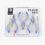 3-Piece 45 Gauge Steel Mini Jewelry Pliers Set DIY Jewelry Tools