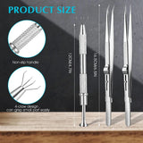 3 Pcs Stainless Steel Small Parts Pickup Tool IC Chips Gems Jewelry