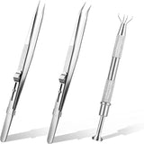 3 Pcs Stainless Steel Small Parts Pickup Tool IC Chips Gems Jewelry