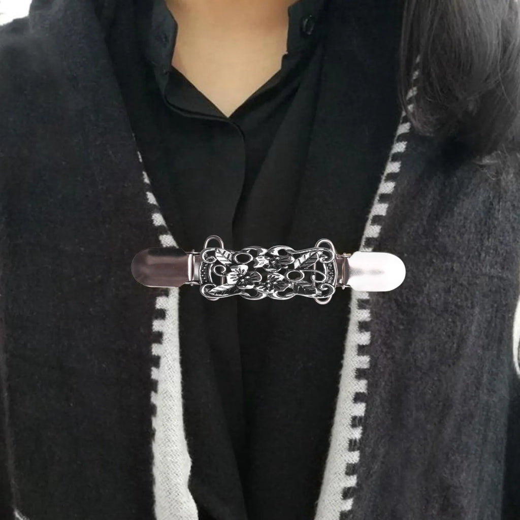 Vintage Brooch Clip for Sweater Shawl, Set of 3