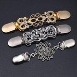 3 Pieces Sweater Shawl Clips Vintage Brooch Clip for Women Girls