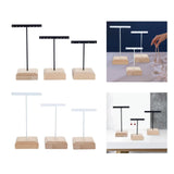Wooden T Bar Earrings Display Stand for Retail Shops