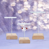 Wooden T Bar Earrings Display Stand for Retail Shops