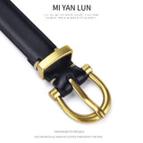3 Women's PU Leather Belts Skinny Casual Metal Buckle Dress