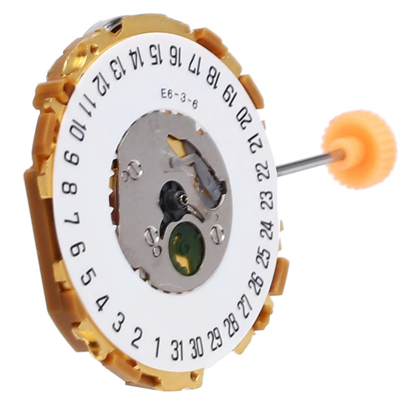 3-Pin Quartz Movement For Miyota 9U13 Watch Repair Date At 6H
