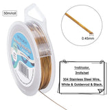 50m 0.45mm Stainless Steel Wire Tiger Tail Beading Jewelry Making Finding