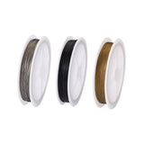 3 Rolls Stainless Steel Wire Tiger Tail Beading Wire