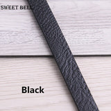 3 Roots 1.2M x 10mm Flat PU Leather Cord Rope DIY Jewelry Findings Accessories