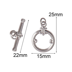 3 Stainless Steel OT Toggle Clasps for Necklace Bracelet Findings