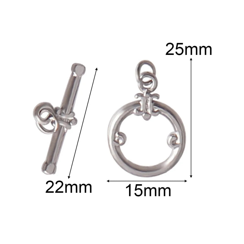 3 Stainless Steel OT Toggle Clasps for Necklace Bracelet Findings