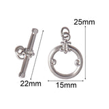 3 Stainless Steel OT Toggle Clasps for Necklace Bracelet Findings