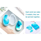 Island Resin Mold & 100Pcs Display Ear Cards
