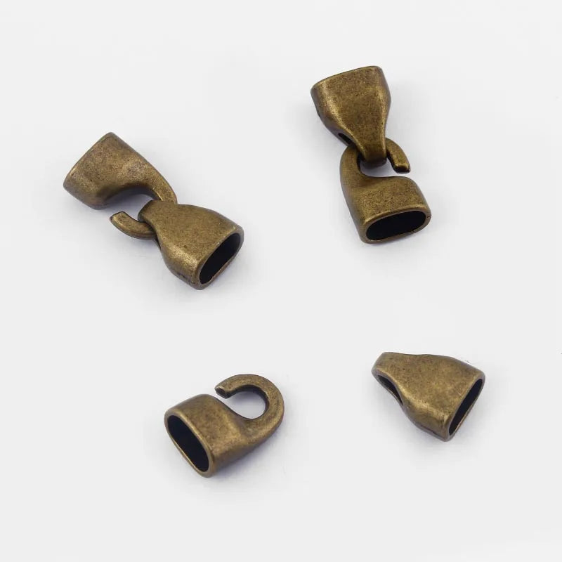 3 Sets Tibetan Hook Clasp for DIY 10x6mm Leather Bracelet