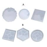 Resin Coaster Molds Round Square Set