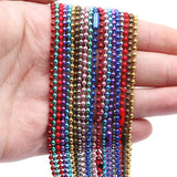 Copper Ball Beads Chain Colorful Buckle DIY Jewelry Making Key Chain