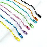 Copper Ball Beads Chain Colorful Buckle DIY Jewelry Making Key Chain