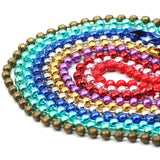 Copper Ball Beads Chain Colorful Buckle DIY Jewelry Making Key Chain
