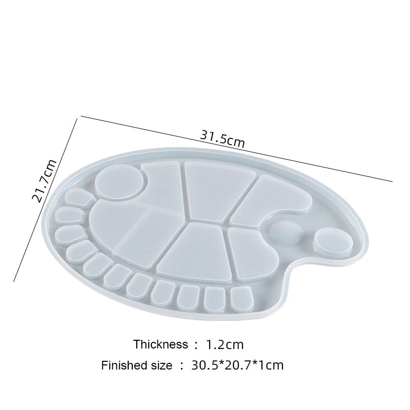 Crystal Epoxy Mold Art Necessories Palette UV Resin Mold