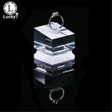 Acrylic Ring Seat Jewelry Display Stand Transparent