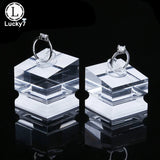 Acrylic Ring Seat Jewelry Display Stand Transparent