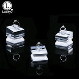 Acrylic Ring Seat Jewelry Display Stand Transparent