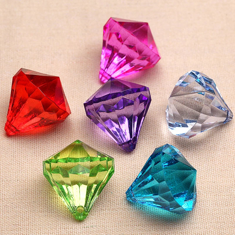 Prismatic Acrylic Beads Cabochons Jewelry Findings DIY Handicraft Decoration