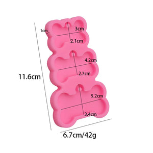 Dog Tag Bone Silicone Molds for DIY Keychain Craft