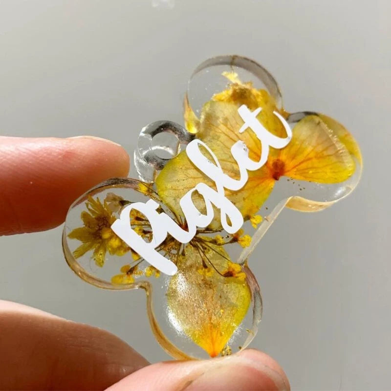 Dog Tag Bone Silicone Molds for DIY Keychain Craft