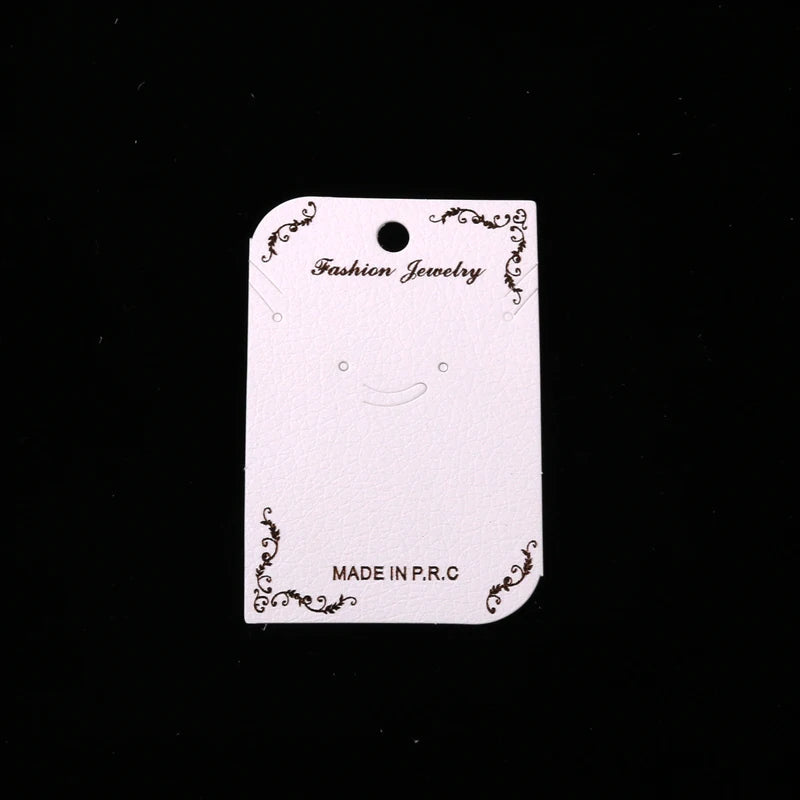 50Pcs/Lot Jewelry Display Cards - Necklaces, Rings, Earrings, Pendants