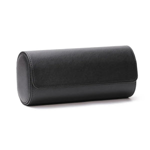 3 Slots Watch Roll Travel Case Leather Display Storage Box