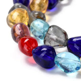 Colorful Lampwork Beads 10mm Nuggets Glass Beads for DIY Jewelry Making