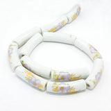 Curved Tube Noodle Ceramic Beads for DIY Bracelet