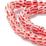 3 Strands Lampwork Beads Loose Column Spacer Beads DIY Jewelry Making