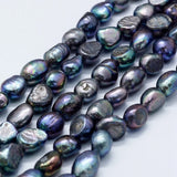 3 Strands Natural Freshwater Pearl Beads 8~9mm for Jewelry Making