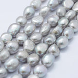 3 Strands Natural Freshwater Pearl Beads 8~9mm for Jewelry Making