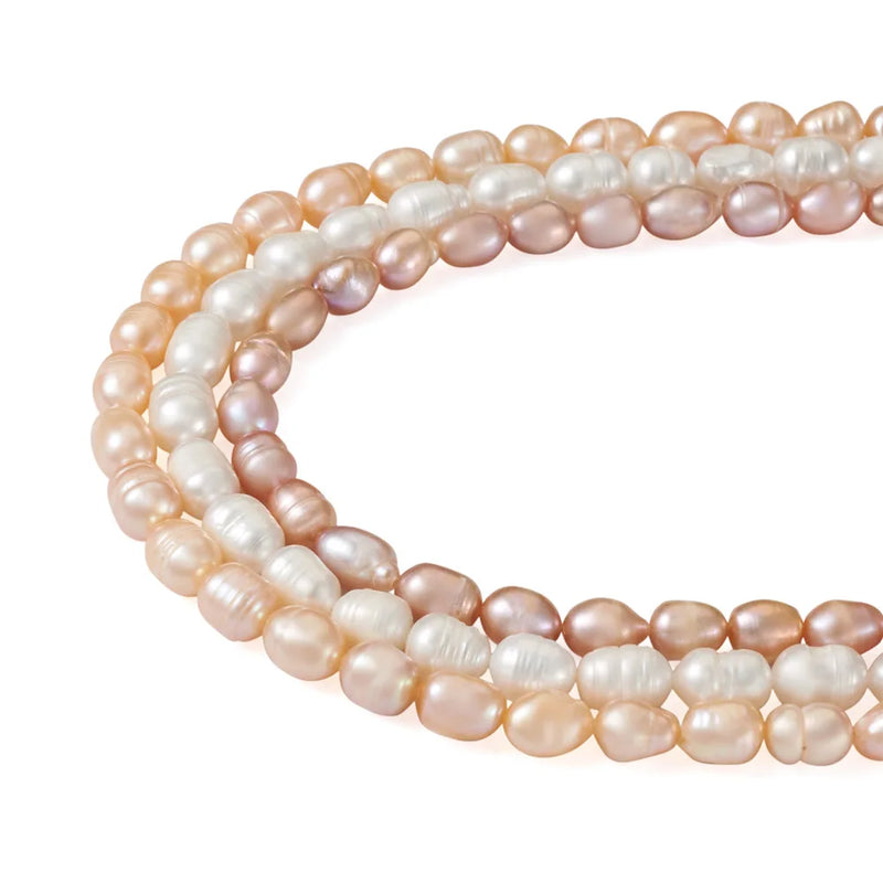 Natural Cultured Freshwater Pearl Beads Boho Jewelry DIY Making