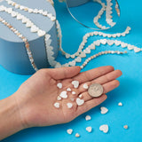 3 Strands Freshwater Shell Heart Beads for Jewelry Making Summer DIY