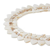 3 Strands Freshwater Shell Heart Beads for Jewelry Making Summer DIY