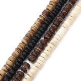 3 Strands 5mm Natural Wooden Beads Coconut Shell Spacer Beads DIY Jewelry Making
