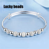 925 Silver Lucky Beads Charm Bracelet for Women