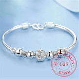 925 Silver Lucky Beads Charm Bracelet for Women