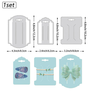 3 Style Bow Card Cutting Dies Stencils, DIY Scrapbooking Templates