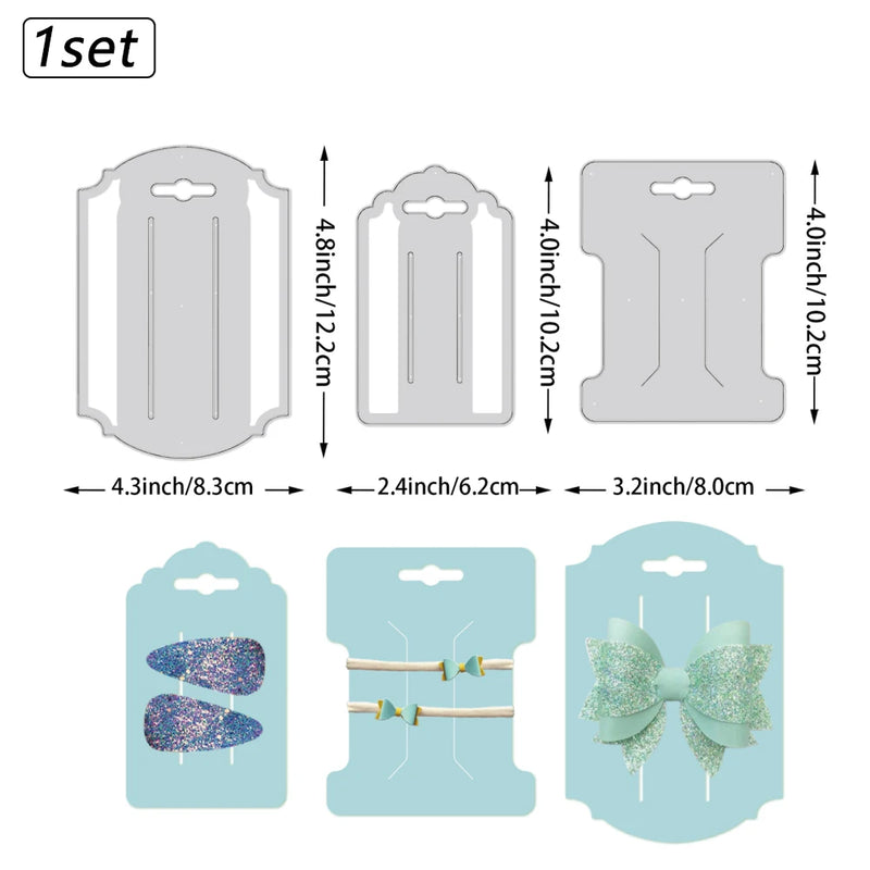 3 Style Bow Card Cutting Dies Stencils, DIY Scrapbooking Templates