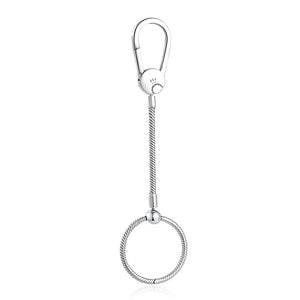 925 Sterling Silver Charm Key Ring for Women