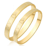 3 Style Stainless Steel Roman Numerals Bracelets Bangles for Women Men Lover